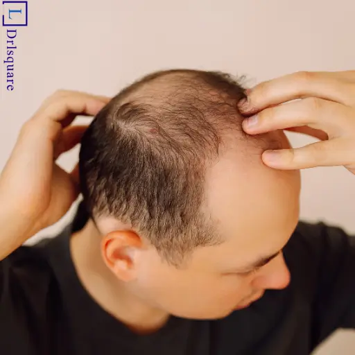 Common symptoms of male pattern baldness explained by Dr. L Square Multispecialty Homeopathy Clinic in Kolaghat.