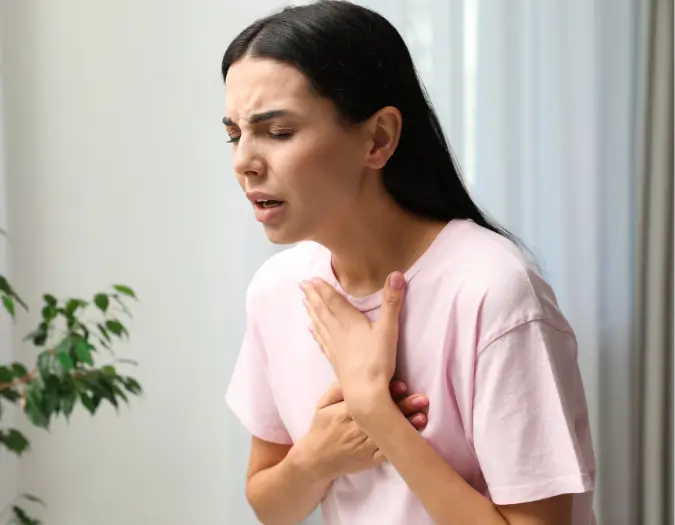 Breathlessness and rapid breathing due to respiratory allergy triggers examined at Dr. L Square Multispecialty Homeopathy Clinic
